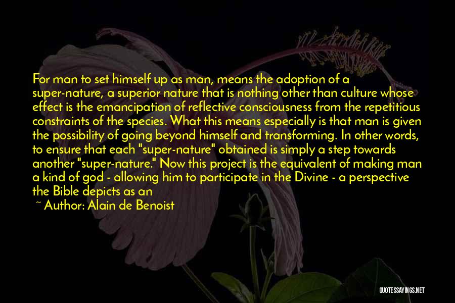 Abomination To God Quotes By Alain De Benoist