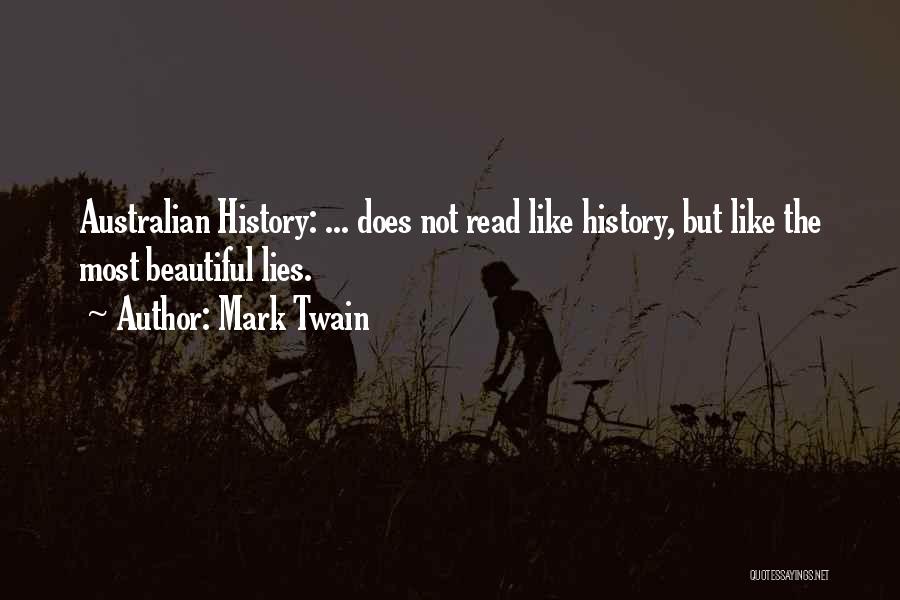 Aboriginal History Quotes By Mark Twain