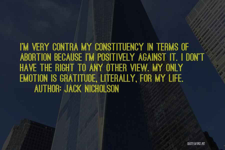 Abortion Against Quotes By Jack Nicholson