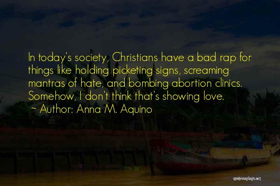 Abortion Bible Quotes By Anna M. Aquino