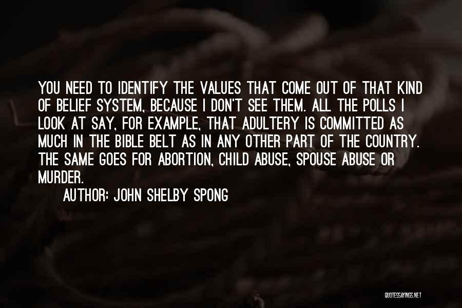 Abortion Bible Quotes By John Shelby Spong