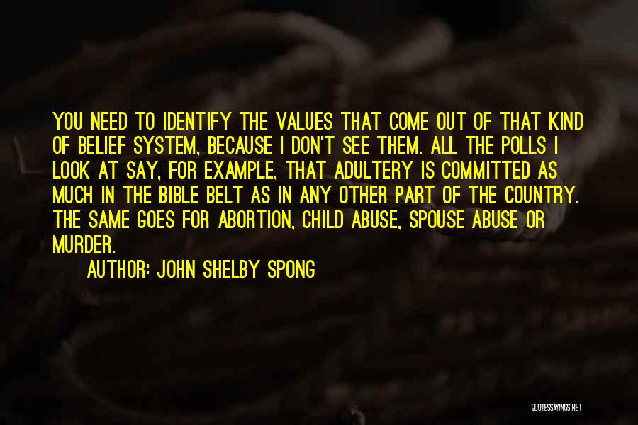 Abortion From The Bible Quotes By John Shelby Spong