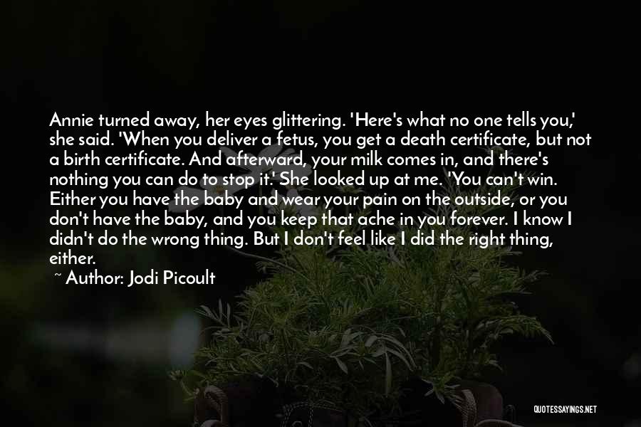 Abortion Is Wrong Quotes By Jodi Picoult