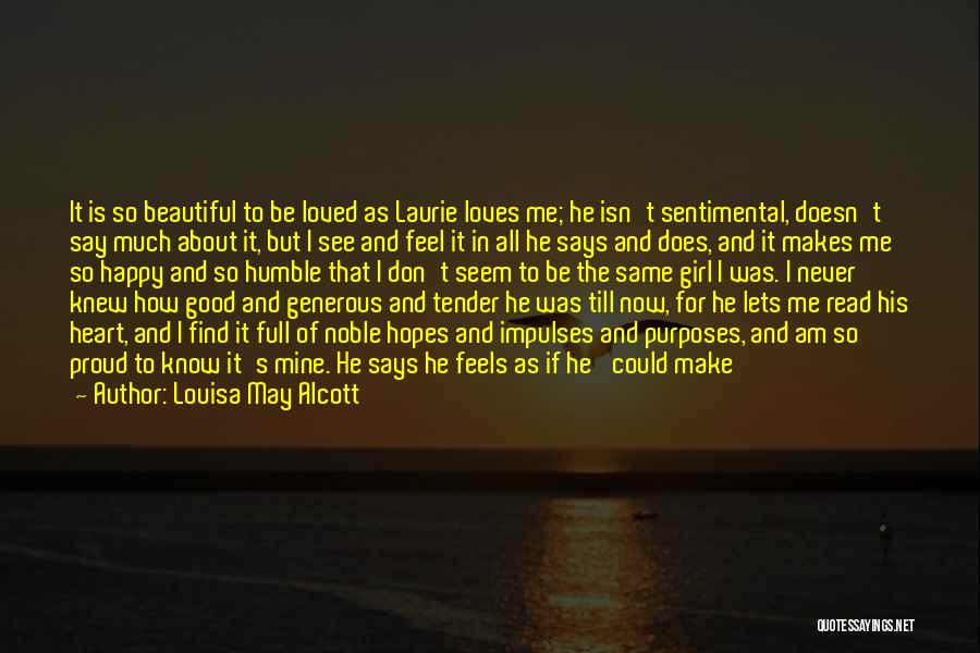 About Beautiful Girl Quotes By Louisa May Alcott