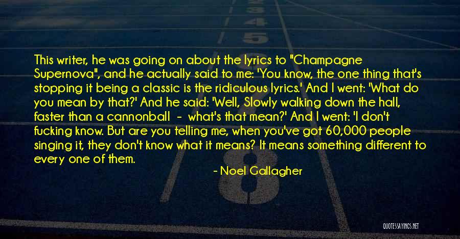 About Being Different Quotes By Noel Gallagher