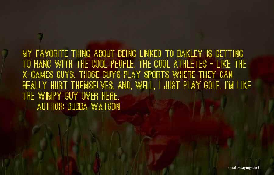 About Being Hurt Quotes By Bubba Watson