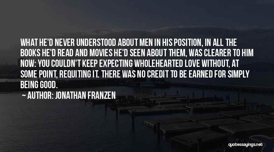 About Being In Love Quotes By Jonathan Franzen