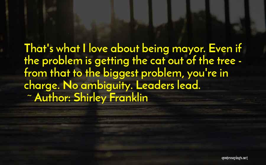 About Being In Love Quotes By Shirley Franklin