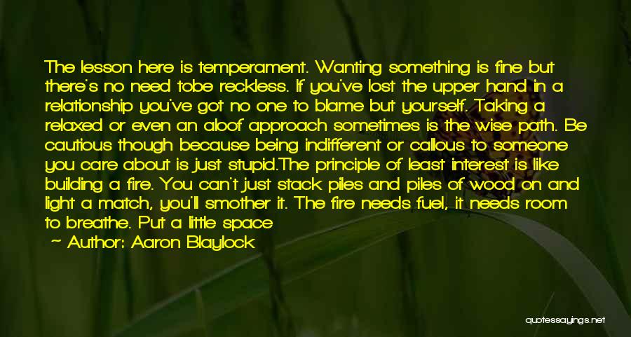 About Being Lost Quotes By Aaron Blaylock