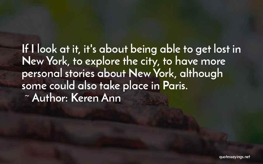 About Being Lost Quotes By Keren Ann