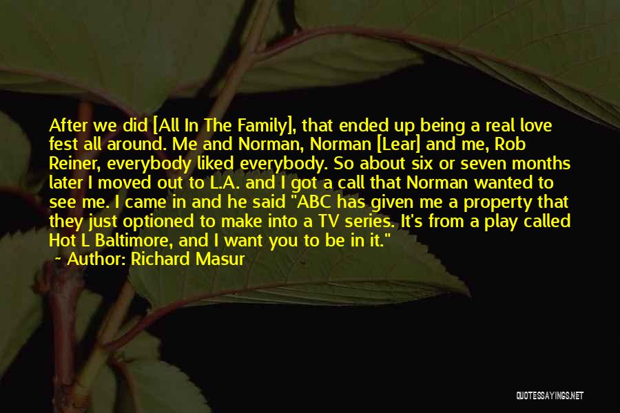 About Being Real Quotes By Richard Masur