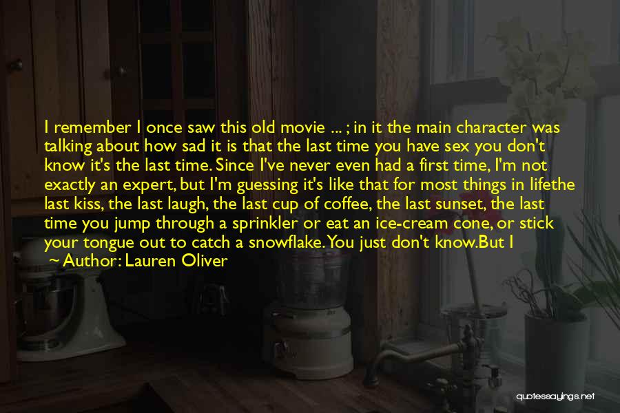 About Being Sad Quotes By Lauren Oliver