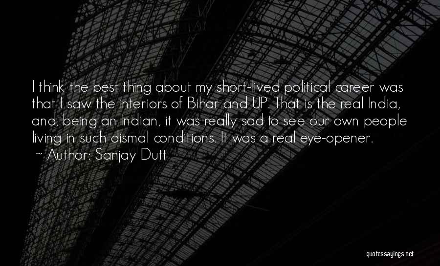 About Being Sad Quotes By Sanjay Dutt