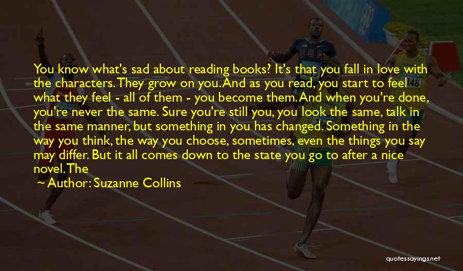 About Being Sad Quotes By Suzanne Collins