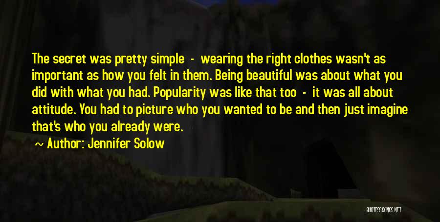 About Being Simple Quotes By Jennifer Solow