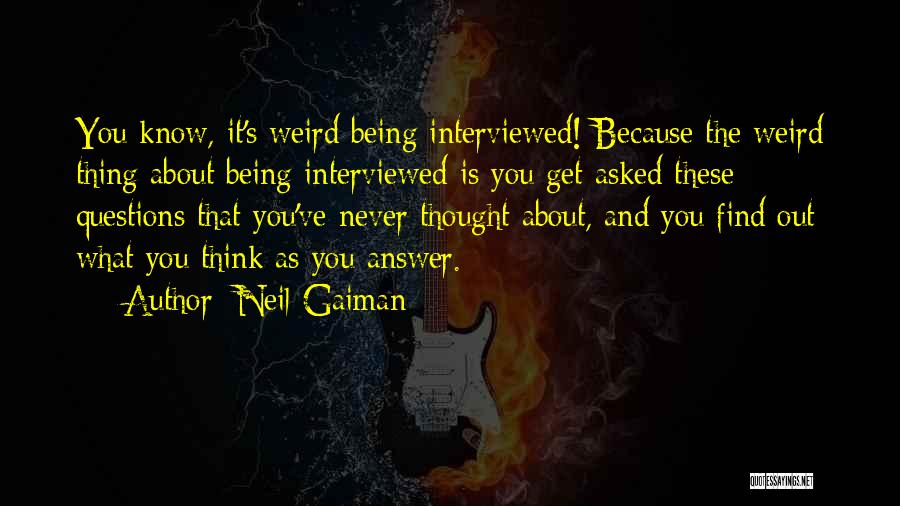 About Being Weird Quotes By Neil Gaiman