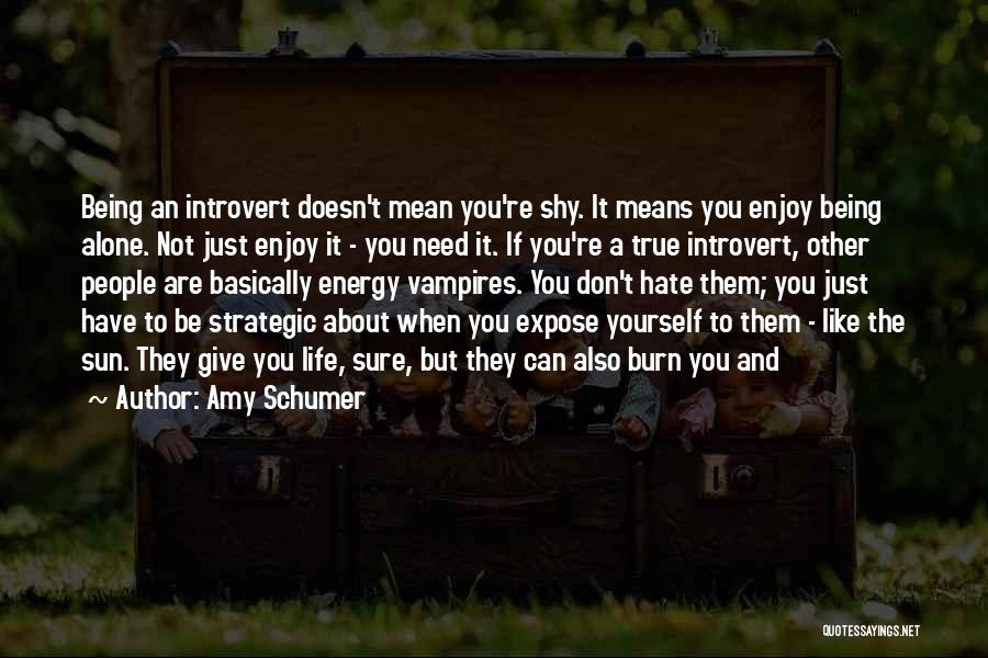 About Being Yourself Quotes By Amy Schumer