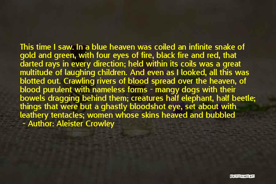 About Blue Eyes Quotes By Aleister Crowley