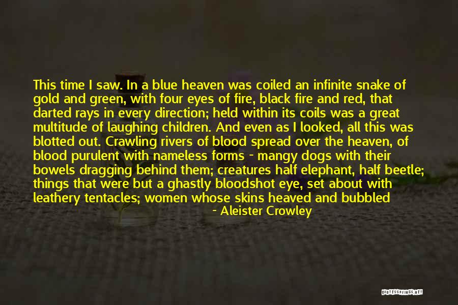 About Blue Eyes Quotes By Aleister Crowley