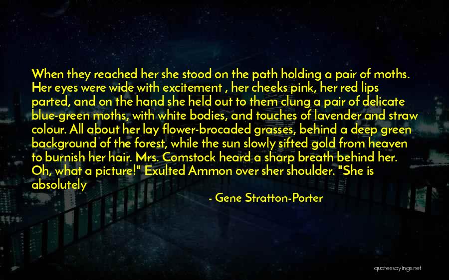 About Blue Eyes Quotes By Gene Stratton-Porter