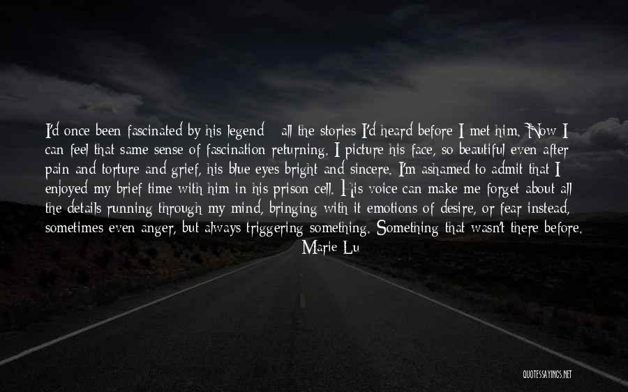 About Blue Eyes Quotes By Marie Lu