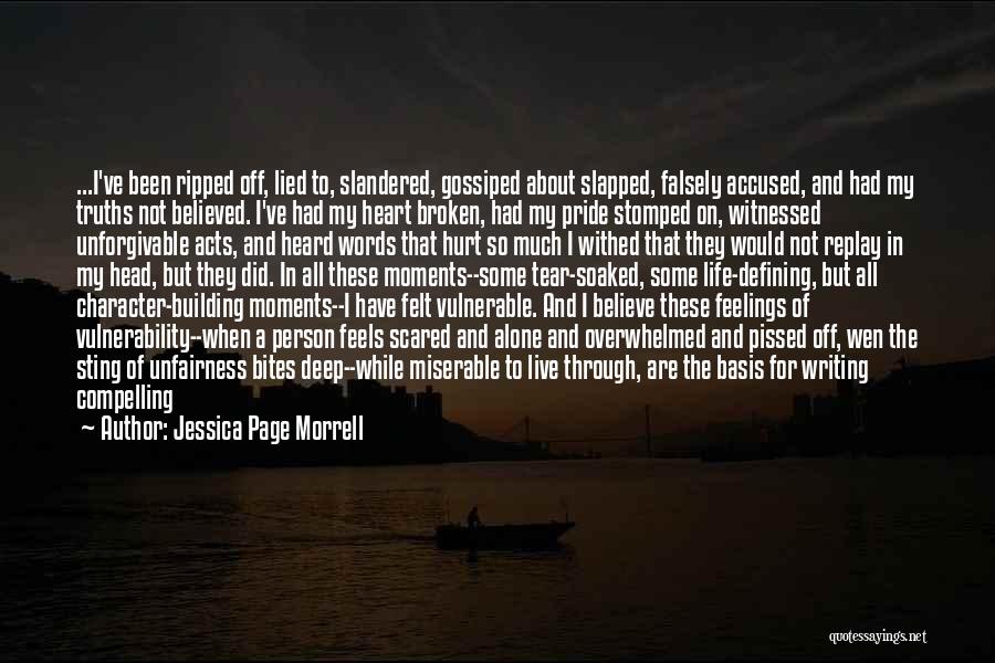 About Broken Heart Quotes By Jessica Page Morrell