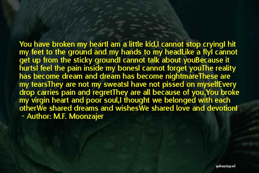 About Broken Heart Quotes By M.F. Moonzajer