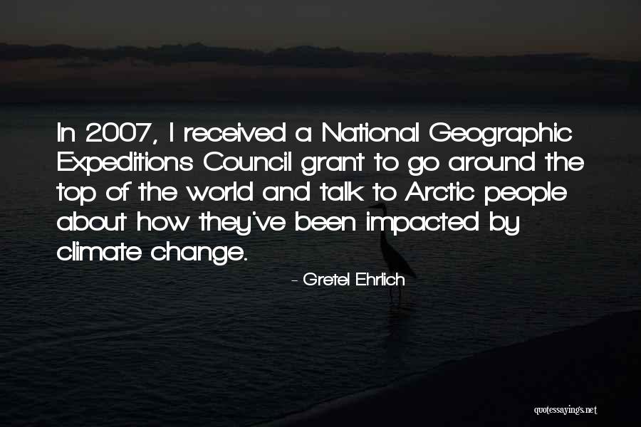 About Climate Change Quotes By Gretel Ehrlich