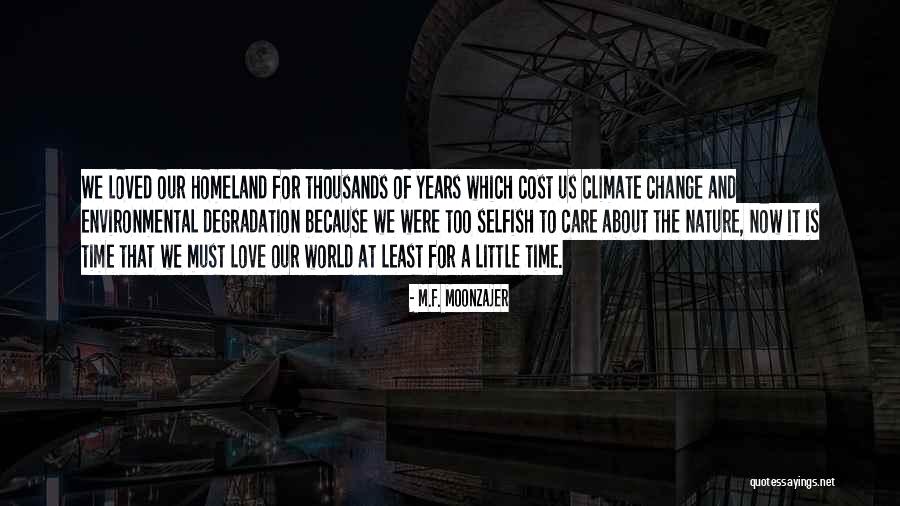 About Climate Change Quotes By M.F. Moonzajer