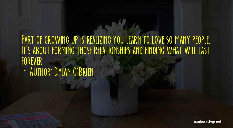 About Finding Love Quotes By Dylan O'Brien