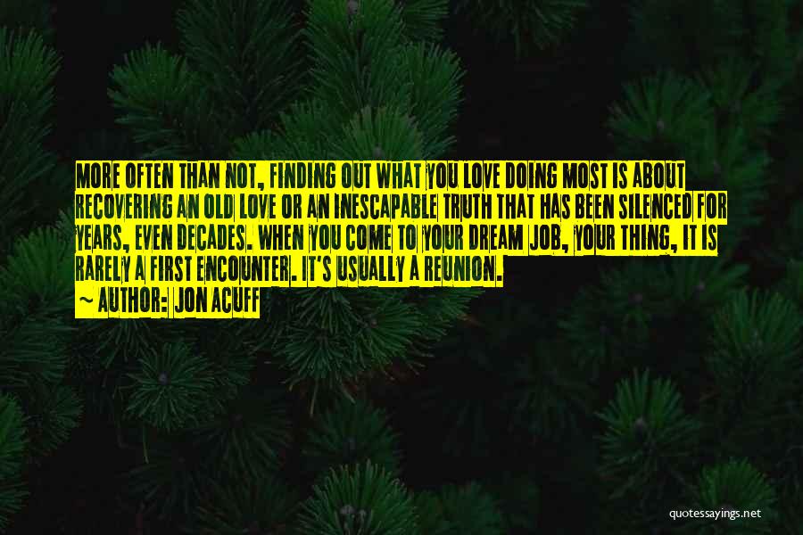 About Finding Love Quotes By Jon Acuff