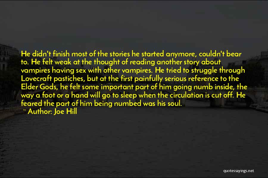 About Him Short Quotes By Joe Hill