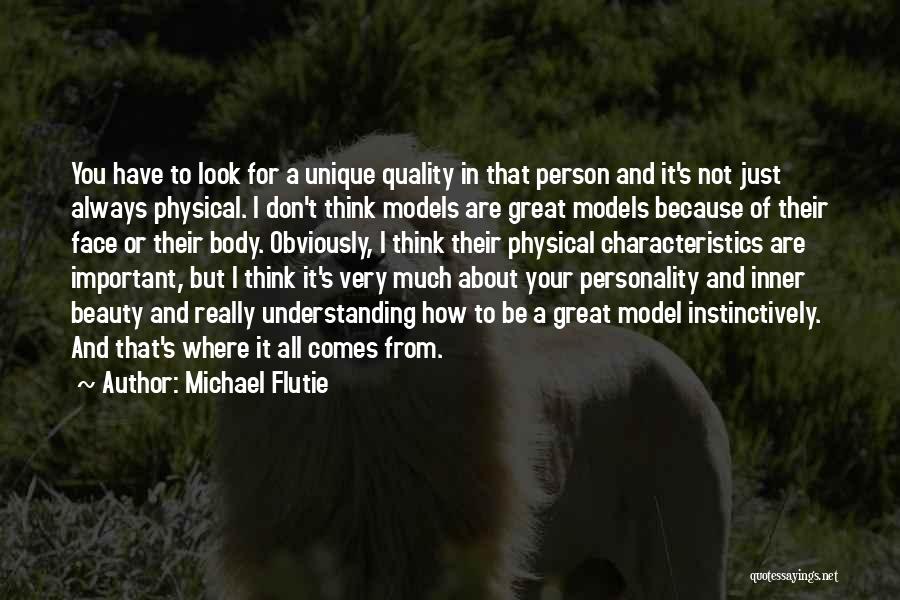 About Inner Beauty Quotes By Michael Flutie