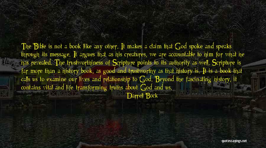 About Life Bible Quotes By Darrell Bock