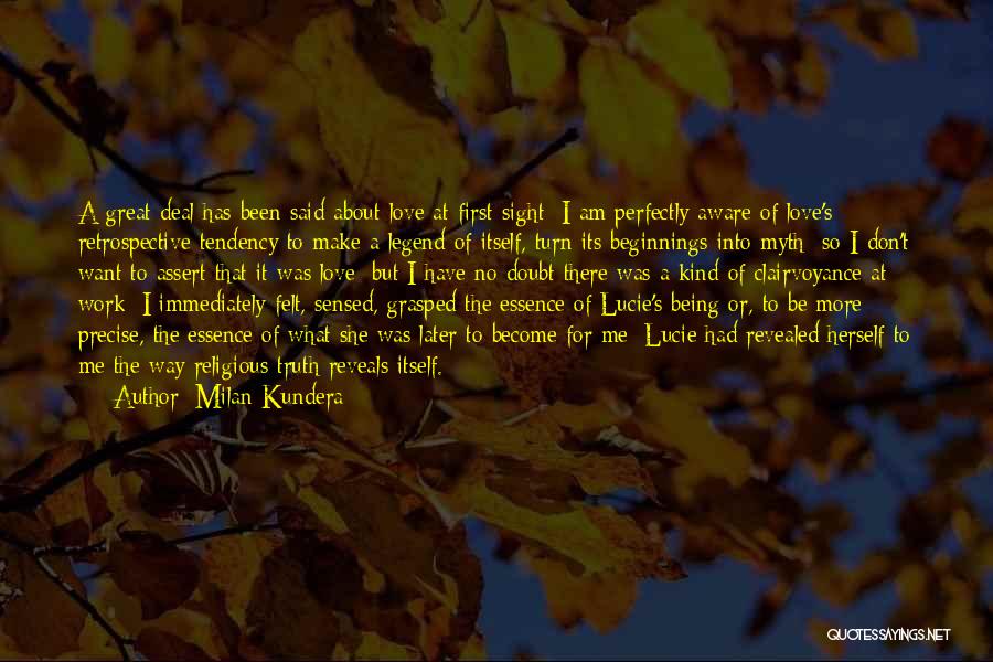 About Love At First Sight Quotes By Milan Kundera