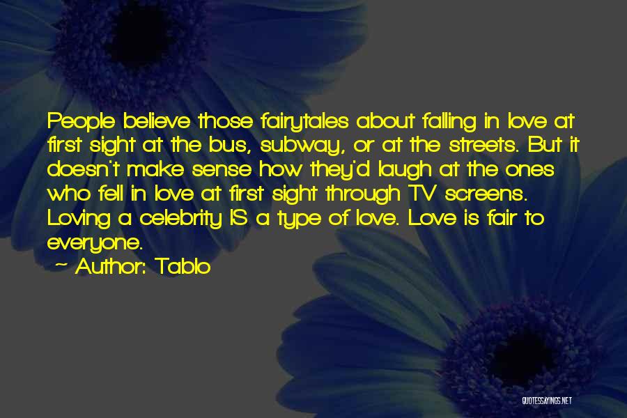 About Love At First Sight Quotes By Tablo