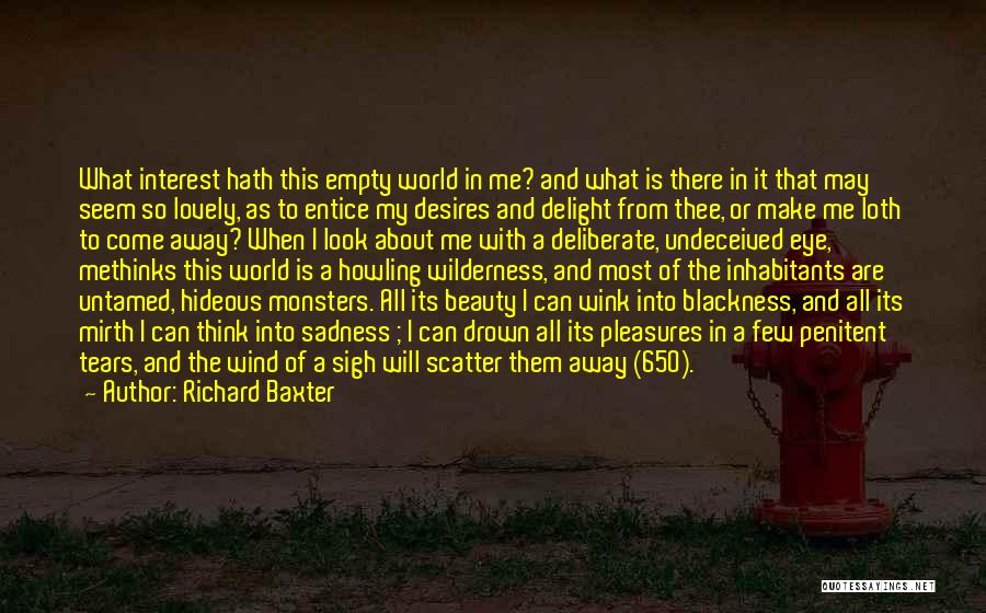 About Me Beauty Quotes By Richard Baxter
