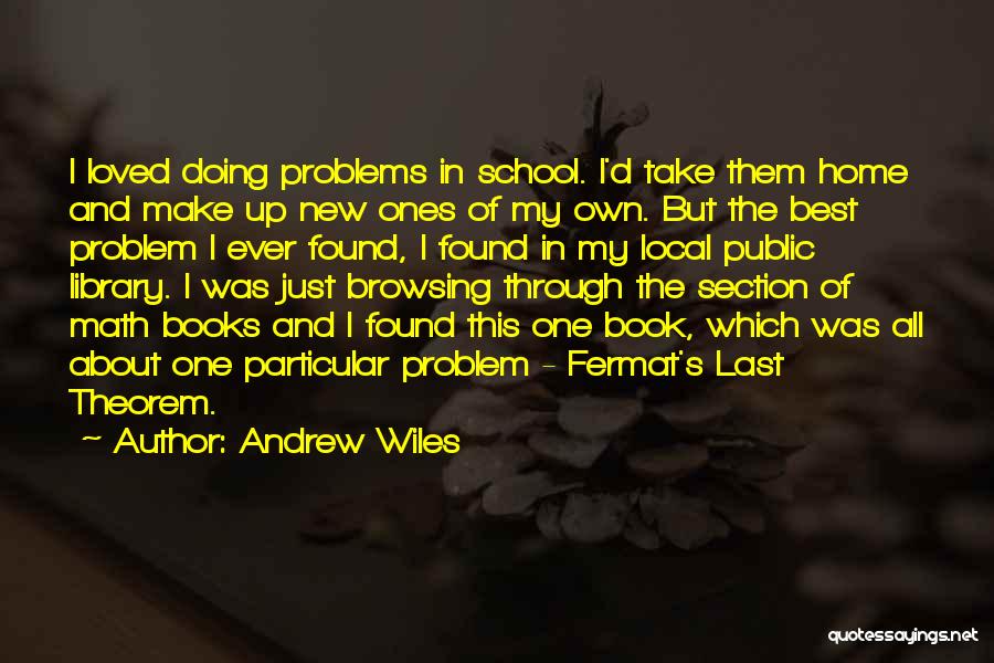 About Me Section Quotes By Andrew Wiles