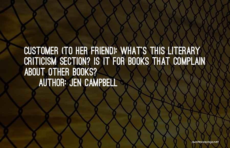 About Me Section Quotes By Jen Campbell