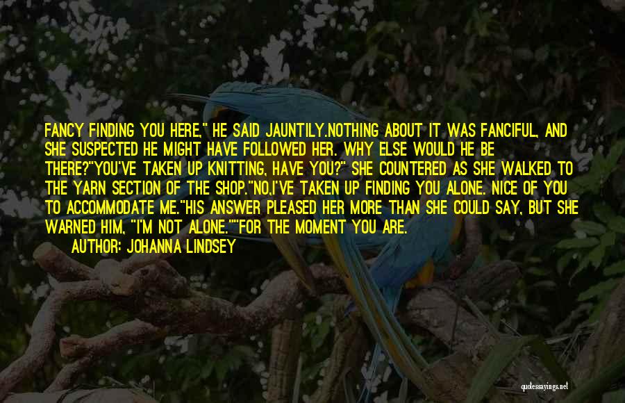 About Me Section Quotes By Johanna Lindsey