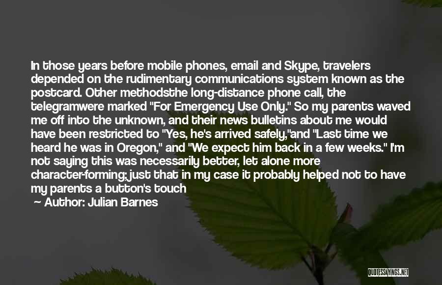 About Me Travel Quotes By Julian Barnes