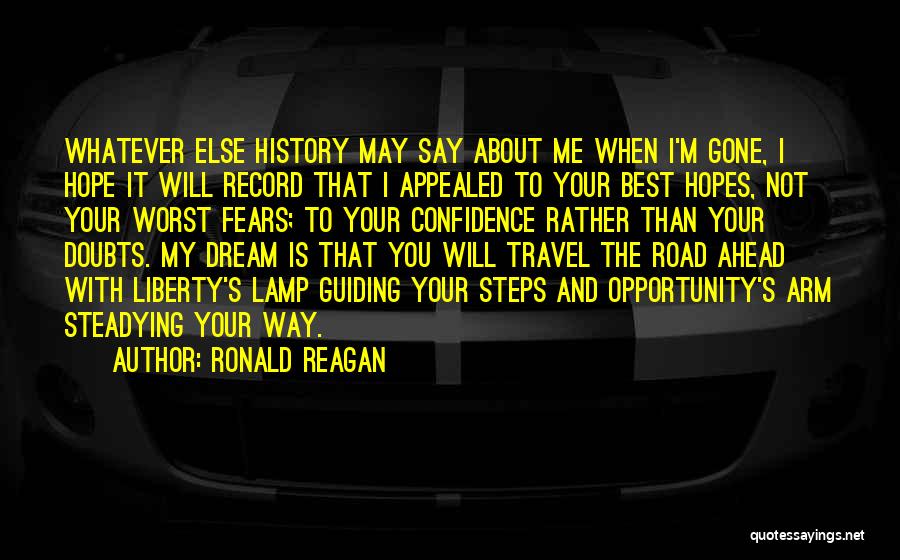 About Me Travel Quotes By Ronald Reagan