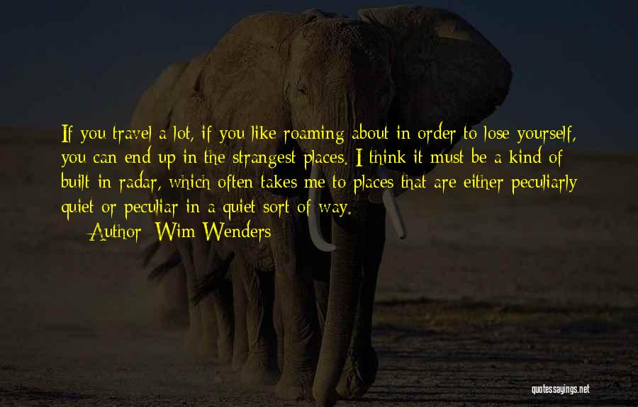 About Me Travel Quotes By Wim Wenders