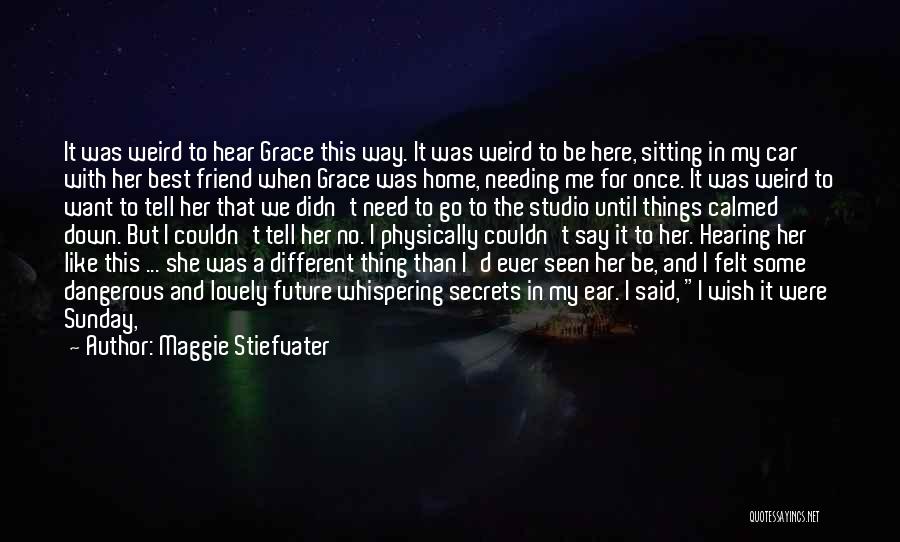 About My Friend Quotes By Maggie Stiefvater