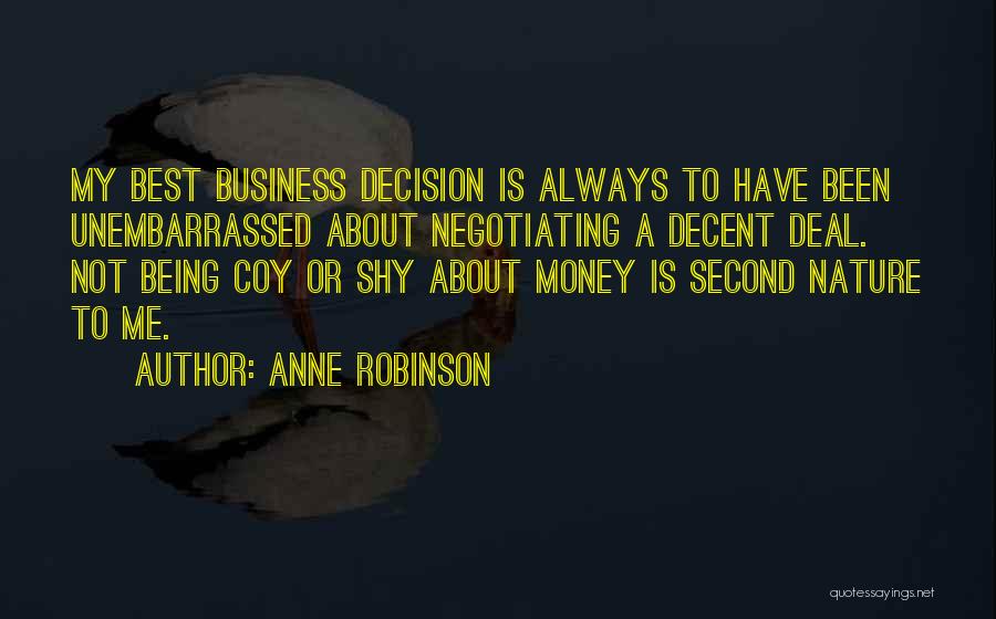About My Money Quotes By Anne Robinson