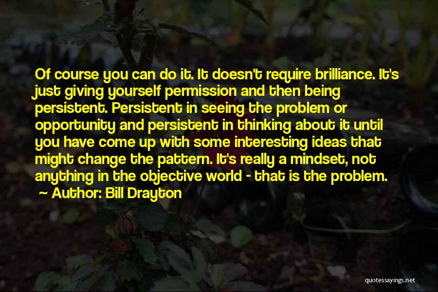 About Not Giving Up Quotes By Bill Drayton