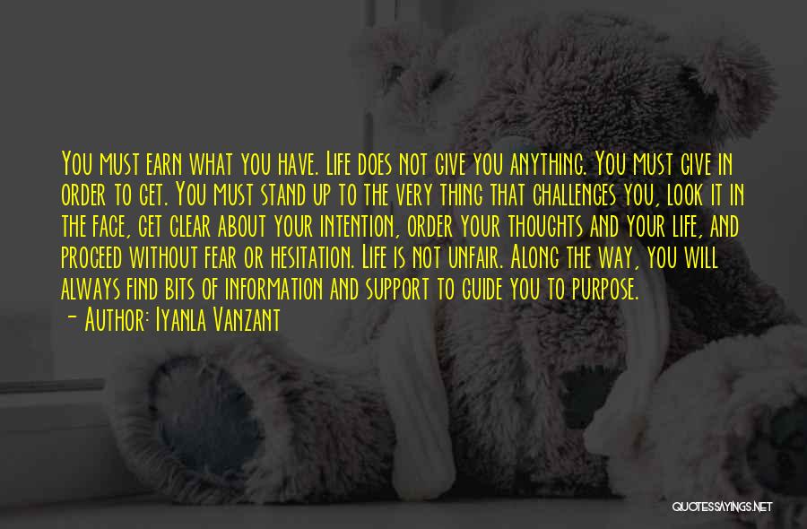 About Not Giving Up Quotes By Iyanla Vanzant