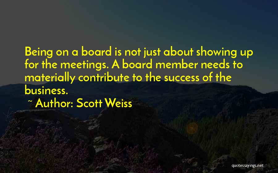 About Success Quotes By Scott Weiss