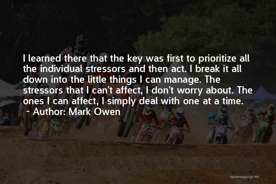 About Time Inspirational Quotes By Mark Owen