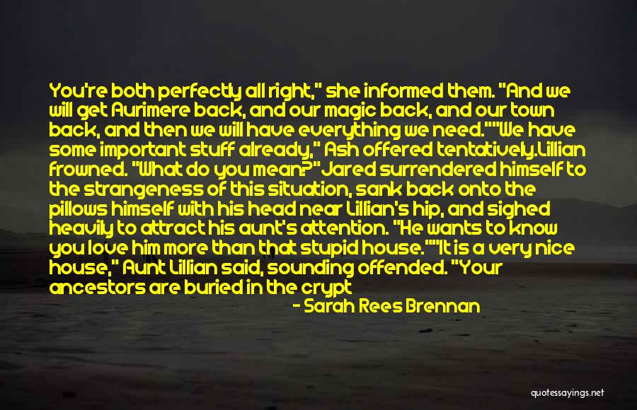 About To Love Quotes By Sarah Rees Brennan